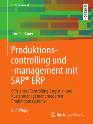 cover image of Produktionscontrolling und -management mit SAP&#174; ERP